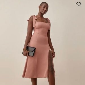 Reformation Twilight Dress in Praline